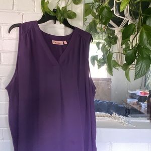 EVRI dark purple blouse